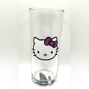 Hello Kitty Glass Tumbler with Purple Bow